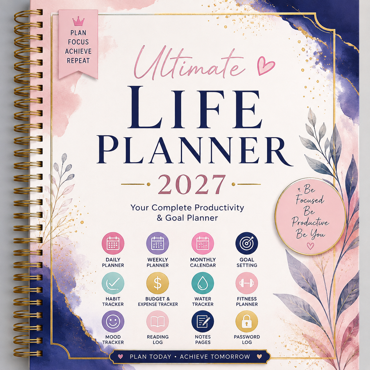 🌟 Ultimate Life Planner 2027 – Your Complete Printable Productivity & Goal Planner 📅✨