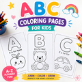 🎨 ABC Coloring Pages for Kids 🌈✨